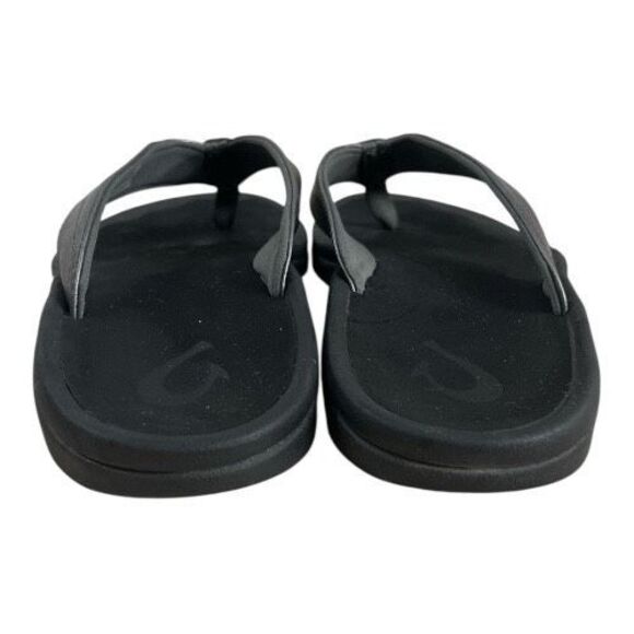 OluKai Women Size 10 Ohana Silver Grey Flip Flop Sandals Beach Comfort Slip On - Picture 7 of 10